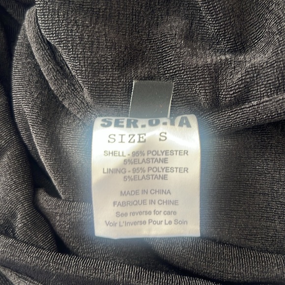 SOLD - NWT SER.O.YA Black Delta Midi Dress Bodycon Size Small Reg. $295 - Picture 11 of 13